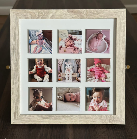 Magnetic Wood Display Frame – Light or Dark Finish